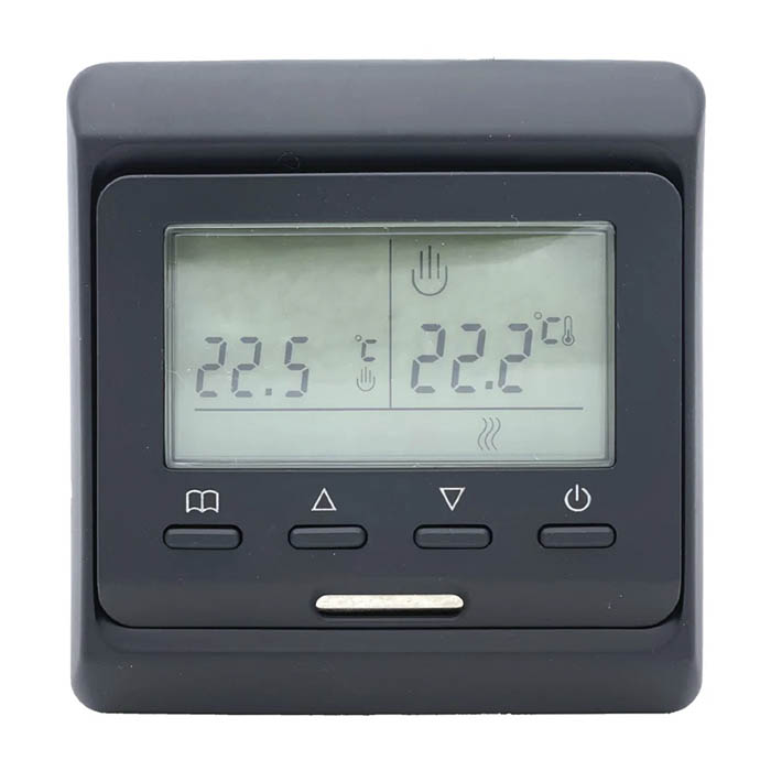 Купить регулятор температуры "eastec" e 51,716 3500вт (16а, программируемый, жк дисплей,два датчика - встроенный и выносной) | КилоВатт